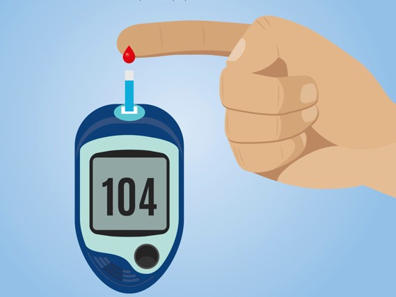 gráfico de medidor de glucosa