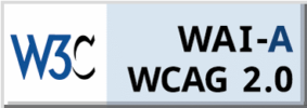 w3c logo Logo de las directrices WCAG 2.0